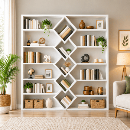 Modern Geometric Bookshelf